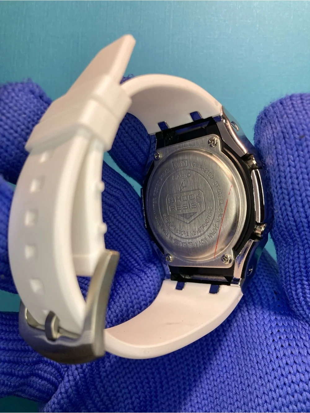 Custom G shock black and white RM style color way